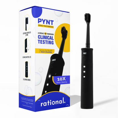 PYNT Sonic (electric) Toothbrush - Pearl Black